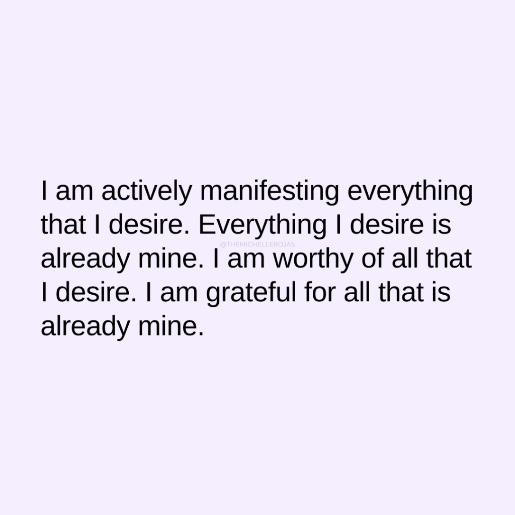 i am actively manifesting quote