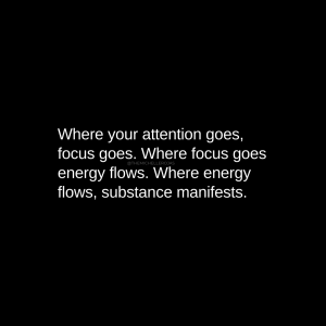 where your attention goes focus goes quote